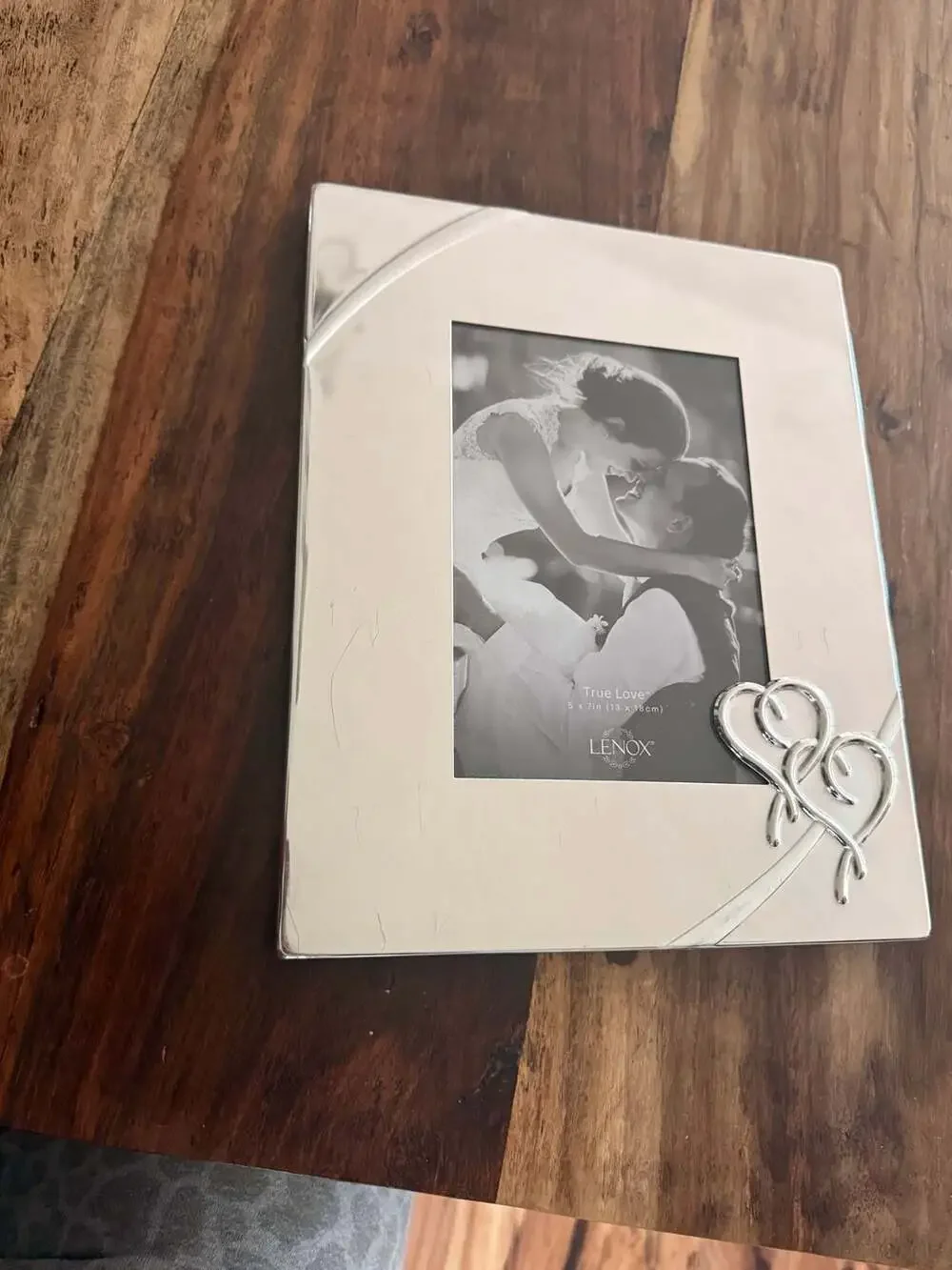 Lenox True Love Silver-Plated 5x7 Picture Frame